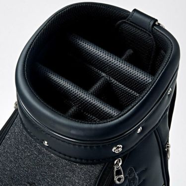 マンシングウェア Munsingwear　メンズ MIXニット キャディバッグ MQBWJJ02 BK00 ブラック　2023年モデル 詳細4