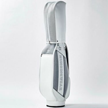 マンシングウェア Munsingwear　メンズ MIXニット キャディバッグ MQBWJJ02 WH00 ホワイト　2023年モデル 詳細3
