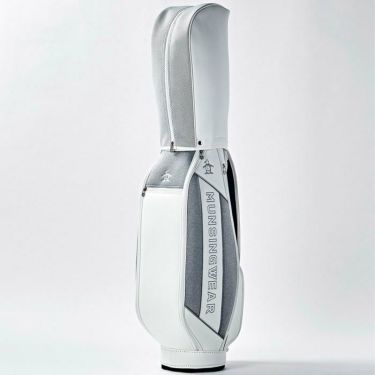 マンシングウェア Munsingwear　メンズ MIXニット キャディバッグ MQBWJJ02 WH00 ホワイト　2023年モデル 詳細3