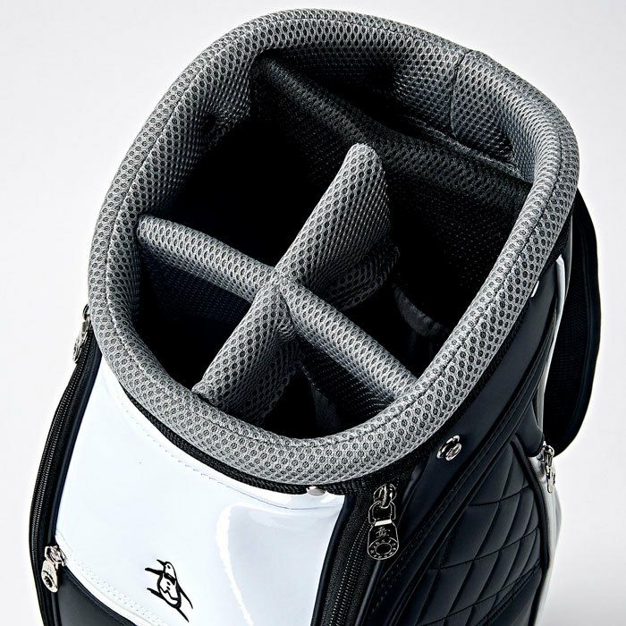 マンシングウェア Munsingwear　レディース ビッグロゴ 軽量 キャディバッグ MQCWJJ01 BK00 ブラック　2023年モデル 詳細4