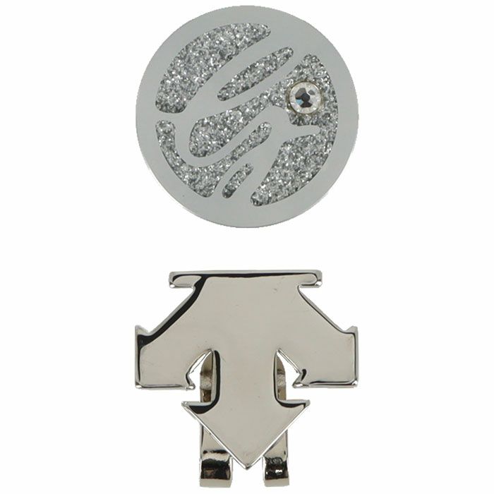 デサントゴルフ DESCENTE GOLF　レディース スワロフスキー クリップマーカー DQCOJX50 SV00 シルバー シルバー（SV00）