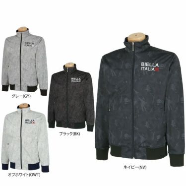 フィラ FILA　メンズ スプラッシュ柄 裏フリース ボンディング 長袖 フルジップ ブルゾン 782-232　2022年モデル 詳細1