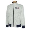 フィラ FILA　メンズ スプラッシュ柄 裏フリース ボンディング 長袖 フルジップ ブルゾン 782-232　2022年モデル オフホワイト（OWT）