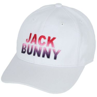 ジャックバニー Jack Bunny!!　グラデーションロゴ刺繍 キャップ 262-3287100 030 ホワイト　2023年モデル ホワイト（030）