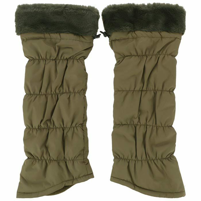 ジャックバニー Jack Bunny!!　レディース 裏フリース レッグウォーマー 262-3283136 180 カーキ　2023年モデル 詳細1