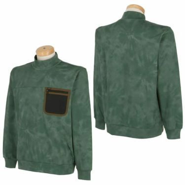 トラヴィスマシュー Travis Mathew　メンズ ダイタイプリント 長袖 胸ポケット モックネックシャツ 7AI024　2023年モデル 詳細2