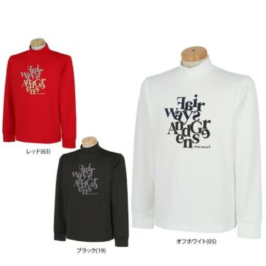 ビバハート VIVA HEART　メンズ フロッキープリント ダンボールニット 長袖 モックネックシャツ 011-39911　2023年モデル 詳細1