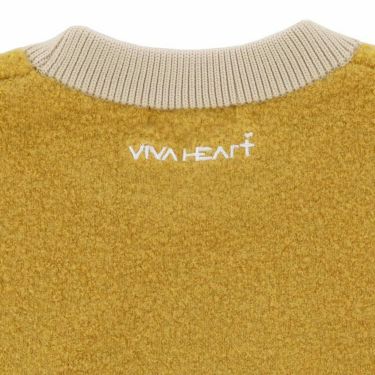 ビバハート VIVA HEART　メンズ ブークレ 編地切替 長袖 クルーネック セーター 011-19011　2023年モデル 詳細4