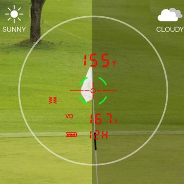 ショットナビ　レーザー距離計　Voice Laser GR Leo ボイス レーザー グリーン＆レッド レオ　ホワイト 詳細1