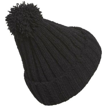 アディダス adidas　レディース ケーブルニット ビーニー DKL27 HY6028 ブラック　2023年モデル 詳細1