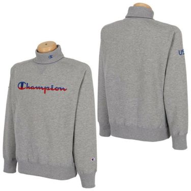 チャンピオンゴルフ ChampionGOLF　メンズ 立体刺繍ロゴ 裏起毛 ストレッチ 長袖 スウェット タートルネック プルオーバー C3-YG003　2023年モデル 詳細2