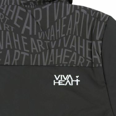 ビバハート VIVA HEART　レディース 撥水 中綿 タイポグラフィ柄 柄切替 ストレッチ 長袖 フード付き ハイブリッド フルジップ ブルゾン 012-59011　2023年モデル 詳細4