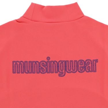 マンシングウェア Munsingwear　レディース 防風 ロゴプリント バイカラー ストレッチ 長袖 モックネックシャツ MEWWJB03　2023年モデル 詳細4