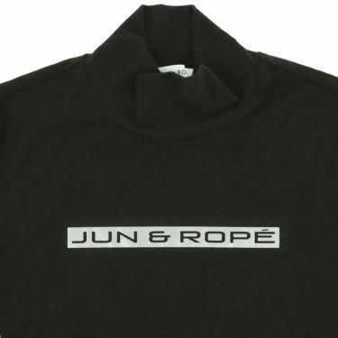 ジュン アンド ロペ JUN ＆ ROPE　レディース ロゴプリント 配色切替 プレミアウォーム ストレッチ 長袖 ハイネックシャツ ERM53300　2023年モデル 詳細3