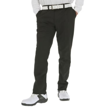 フィラ FILA　メンズ ロゴ刺繍 ツイル ストレッチ ロングパンツ 782-332-1　2022年モデル [裾上げ対応1●] ブラック（BK）