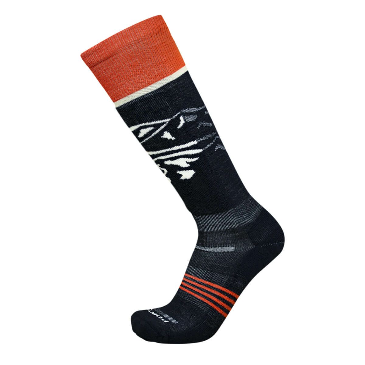 ポイント シックス POINT 6　Summit Light OTC サミット ライト Dark Navy　スキー スノーボードソックス 2024-2025 詳細1