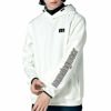 マンシングウェア Munsingwear　メンズ ロゴプリント ダンボールニット ストレッチ 長袖 プルオーバー フーディー MEMWJL51　2023年モデル ホワイト（WH00）