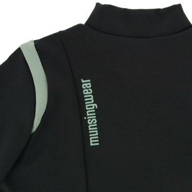 マンシングウェア Munsingwear　レディース ロゴプリント 配色切替 ストレッチ 長袖 モックネックシャツ MEWWJB06　2023年モデル 詳細4