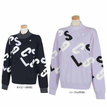 ルコック Le coq sportif　レディース ロゴデザイン 長袖 モックネック セーター QGWWJL03　2023年モデル 詳細1