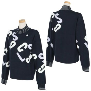 ルコック Le coq sportif　レディース ロゴデザイン 長袖 モックネック セーター QGWWJL03　2023年モデル 詳細2