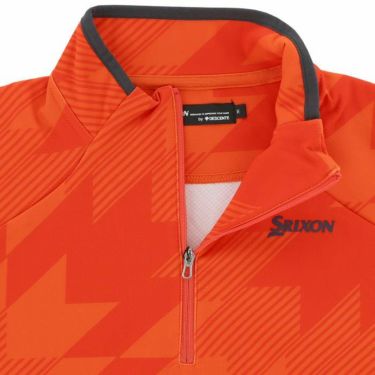 スリクソン SRIXON　メンズ 総柄プリント ストレッチ 長袖 ハーフジップシャツ RGMWJB06　2023年モデル 詳細3