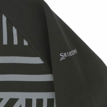 スリクソン SRIXON　メンズ 撥水 ロゴ刺繍 ブロックストライプ 長袖 ラグランスリーブ ハーフジップ セーター RGMWJL02　2023年モデル 詳細5