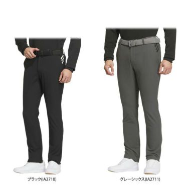 アディダス adidas　メンズ ロゴプリント ボンディング 裏起毛 EXストレッチ ロングパンツ MMT79　2023年モデル [裾上げ対応1●] 詳細1