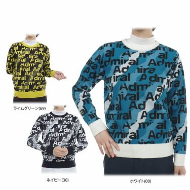アドミラル Admiral レディース ビッグロゴプリント 裏微起毛 長袖