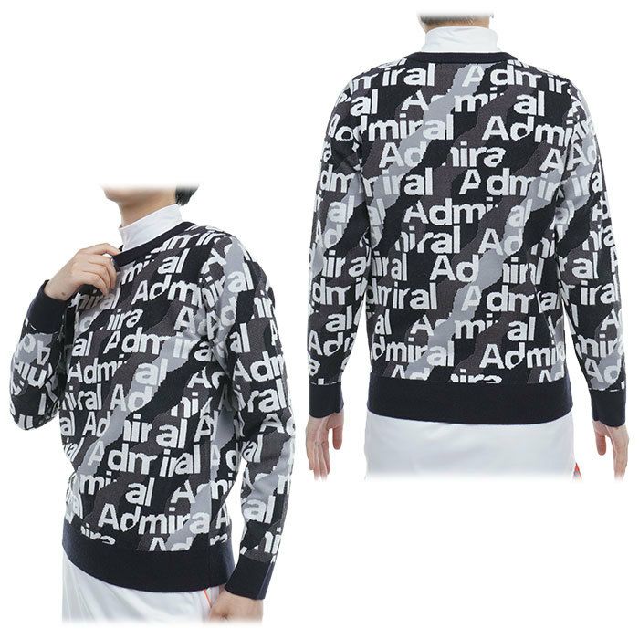 【新品】スコッティキャメロン　アドミラル　ゴルフ　ニット　セーター　ロゴ　XL Scotty Cameron】スコッティ キャメロン&アドミラルADMIRAL SWEATER