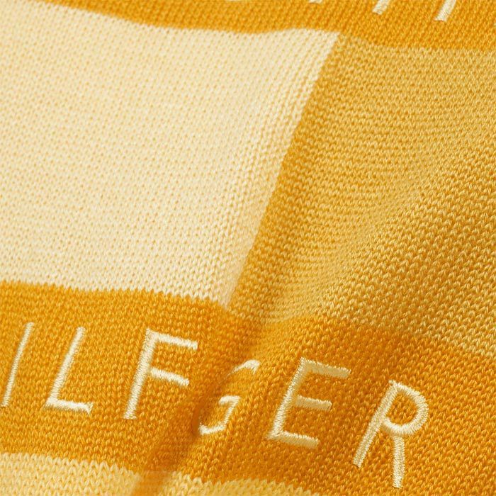 トミー ヒルフィガー ゴルフ　レディース シャドーフラッグロゴ 編地切替 バックスリット 長袖 クルーネック セーター THLA347　2023年モデル 詳細5