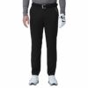 フットジョイ FootJoy　メンズ 撥水 ロゴプリント 配色切替 ストレッチ テーパード ロングパンツ FJ-F23-P07　2023年モデル ブラック（81163）