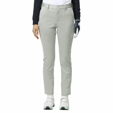 フットジョイ FootJoy　レディース 防風 ロゴプリント 裏起毛 ボンディング ストレッチ ロングパンツ FJW-F23-P08　2023年モデル [裾上げ対応1●] ヘザーグレー（81222）