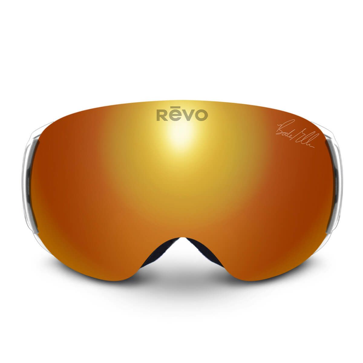リーボ Revo　BIG SKY NO. 5 / BODE MILLER ビッグスカイ NO. 5 /ボディー ミラー Matte White / Solar Orange　スキーゴーグル 2023-2024 詳細1