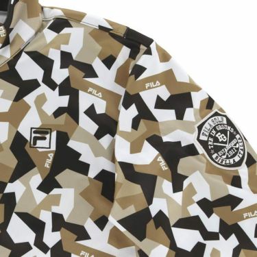 フィラ FILA　メンズ 防風 ロゴ刺繍 カモ柄プリント ボンディング 裏フリース 長袖 フルジップ ブルゾン 783-207　2023年モデル 詳細5