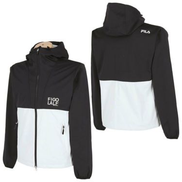 フィラ FILA　メンズ 防風 ロゴ刺繍 ボンディング バイカラー ストレッチ 長袖 フルジップ パーカー 783-242　2023年モデル 詳細2