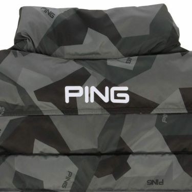 ピン PING　メンズ 保温 ロゴプリント 中綿 長袖 フルジップ ブルゾン 621-3220005　2023年モデル 詳細4