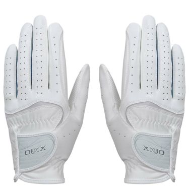 ゼクシオ XXIO　ダントツ密着グリップ 両手用 レディース ゴルフグローブ GGG-X021WW ホワイト/ネイビー　2024年モデル 詳細1