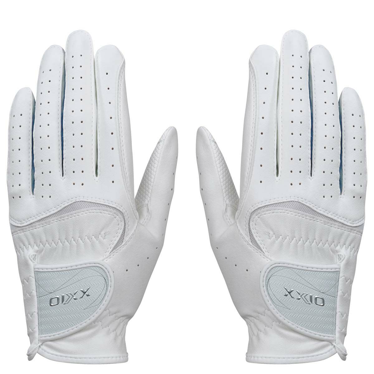 ゼクシオ XXIO　ダントツ密着グリップ 両手用 レディース ゴルフグローブ GGG-X021WW ホワイト/ネイビー　2024年モデル 詳細1