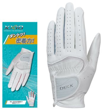 ゼクシオ XXIO　ダントツ密着グリップ 両手用 レディース ゴルフグローブ GGG-X021WW ホワイト/ネイビー　2024年モデル 詳細2