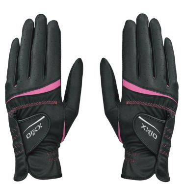ゼクシオ XXIO　両手用 レディース ゴルフグローブ GGG-X022WW ブラック　2024年モデル 詳細1
