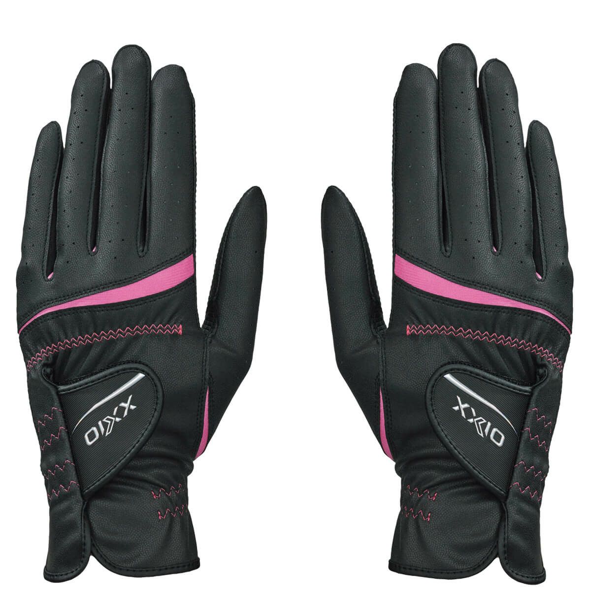ゼクシオ XXIO　両手用 レディース ゴルフグローブ GGG-X022WW ブラック　2024年モデル 詳細1