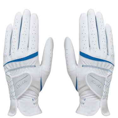 ゼクシオ XXIO　両手用 レディース ゴルフグローブ GGG-X022WW ホワイト/ブルー　2024年モデル 詳細1
