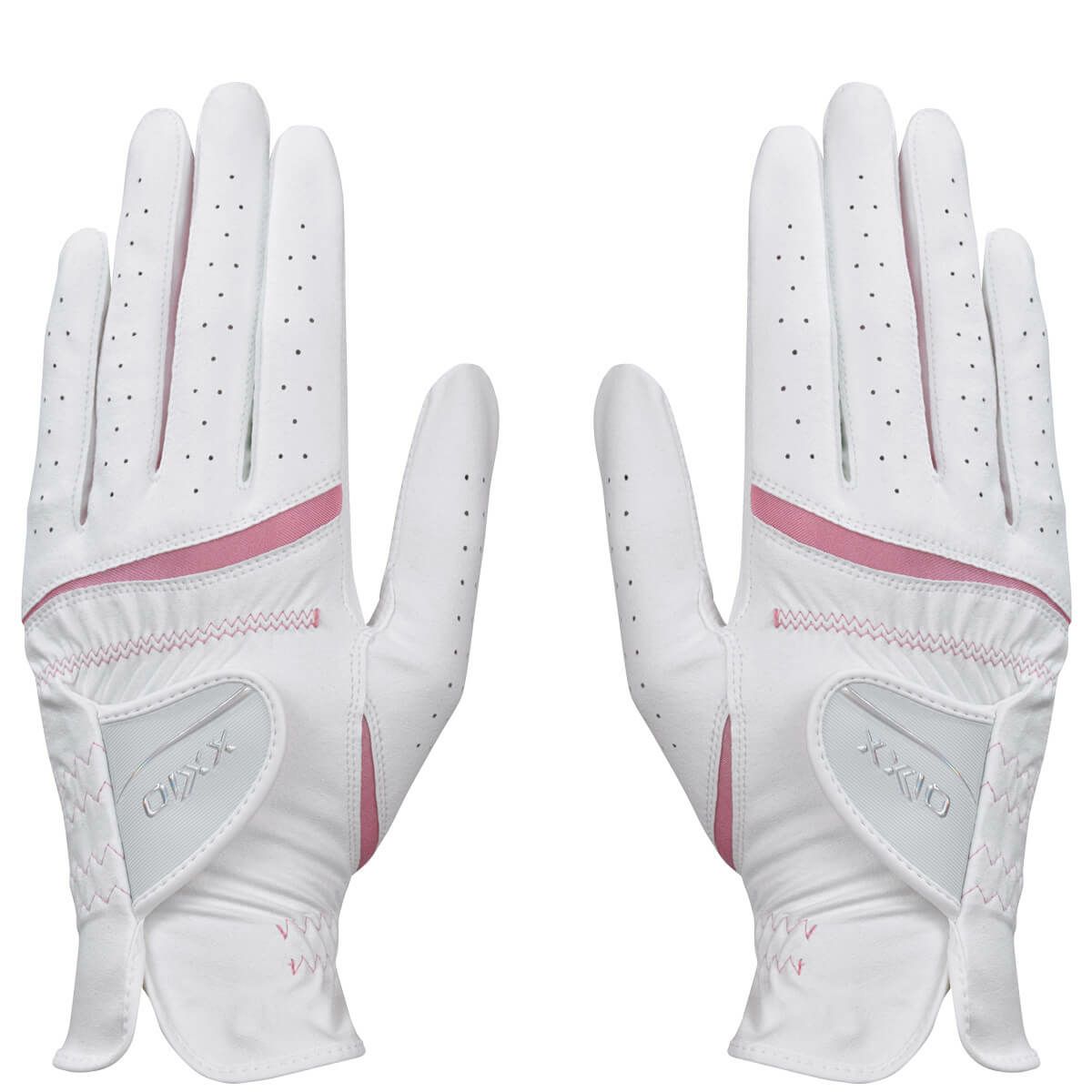 ゼクシオ XXIO　両手用 レディース ゴルフグローブ GGG-X022WW ホワイト/ピンク　2024年モデル ホワイト/ピンク