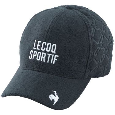 ルコック Le coq sportif　メンズ ロゴデザイン エンボス フリース キャップ QGBWJC12 NV00 ネイビー　2023年モデル ネイビー（NV00）