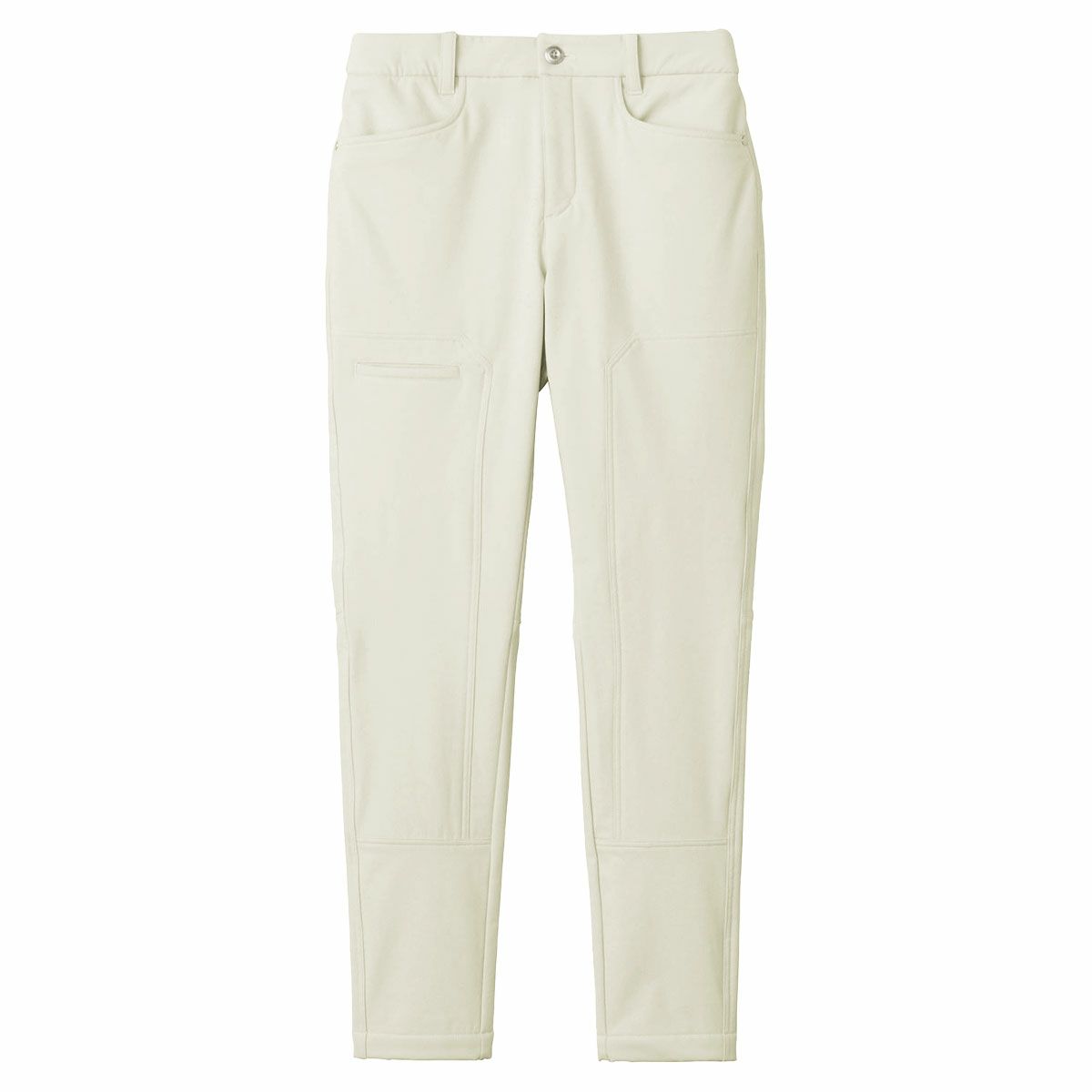 ブラック＆ホワイト Black＆White　ホワイトライン レディース 裏起毛 4WAYストレッチ 切替デザイン ロングパンツ BLF5023WU　2023年モデル [裾上げ対応1●] オフホワイト（12）