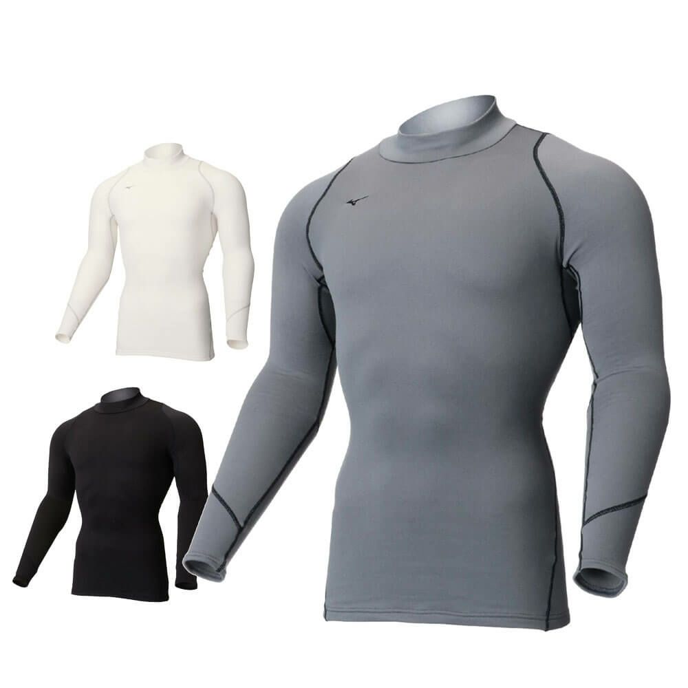 ミズノ MIZUNO　メンズ バイオギア ブレスサーモ 裏起毛 長袖 ハイネック インナーシャツ 52MJ0501 詳細1