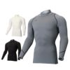 ミズノ MIZUNO　メンズ バイオギア ブレスサーモ 裏起毛 長袖 ハイネック インナーシャツ 52MJ0501