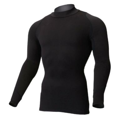 ミズノ MIZUNO　メンズ バイオギア ブレスサーモ 裏起毛 長袖 ハイネック インナーシャツ 52MJ0501 ブラック（52MJ050109）