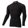ミズノ MIZUNO　メンズ バイオギア ブレスサーモ 裏起毛 長袖 ハイネック インナーシャツ 52MJ0501 ブラック（52MJ050109）