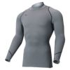 ミズノ MIZUNO　メンズ バイオギア ブレスサーモ 裏起毛 長袖 ハイネック インナーシャツ 52MJ0501 チャコールグレー（52MJ050107）
